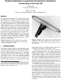 Cover page: Parallel Visualization of Large-Scale Aerodynamic Calculations: A Case Study on T3E