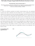 Cover page: Family of Oxygen–Oxygen Radial Distribution Functions for Water