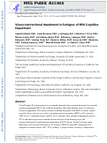 Cover page: Visuoconstructional Impairment in Subtypes of Mild Cognitive Impairment