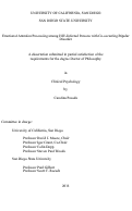 Cover page: Emotional Attention Processing among HIV-Infected Persons with Co-occurring Bipolar Disorder /