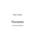 Cover page: Nocturne