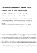 Cover page: The Population Tracking Model: A Simple, Scalable Statistical Model for Neural Population Data.