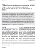 Cover page: A neuropsychosocial signature predicts longitudinal symptom changes in women with irritable bowel syndrome