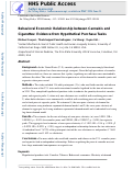 Cover page: Behavioral economic relationship between cannabis and cigarettes: Evidence from hypothetical purchase tasks