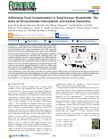 Cover page: Addressing Fecal Contamination in Rural Kenyan Households: The Roles of Environmental Interventions and Animal Ownership.
