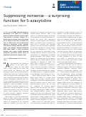 Cover page: Suppressing nonsense—a surprising function for 5‐azacytidine