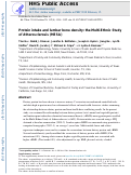 Cover page: Protein intake and lumbar bone density: the Multi-Ethnic Study of Atherosclerosis (MESA)