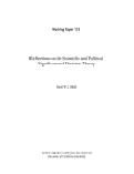 Cover page: Reflections on the Scientific and Political Significance of Decision Theory