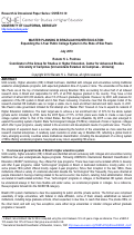 Cover page: MASTER PLANNING IN BRAZILIAN HIGHER EDUCATION: Expanding the 3-Year Public College System in the State of São Paulo