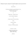 Cover page: Ambiguous fragment assignment for high-throughput sequencing experiments