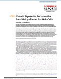 Cover page: Chaotic Dynamics Enhance the Sensitivity of Inner Ear Hair Cells