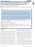 Cover page: Genetic and Ecotypic Differentiation in a Californian Plant Polyploid Complex (Grindelia, Asteraceae)