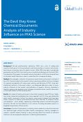 Cover page: The Devil they Knew: Chemical Documents Analysis of Industry Influence on PFAS Science