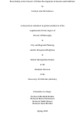 Cover page: Road Safety in the Context of Urban Development in Sweden and California