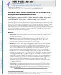 Cover page: Long-term kidney function, proteinuria, and associated risks among HIV-infected and uninfected men