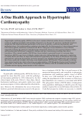 Cover page: A One Health Approach to Hypertrophic Cardiomyopathy.