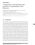 Cover page: Comparative neurobiology and genetics of mammalian social behavior