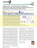 Cover page: Calibration-Free, Seconds-Resolved In Vivo Molecular Measurements using Fourier-Transform Impedance Spectroscopy Interrogation of Electrochemical Aptamer Sensors.