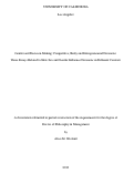 Cover page: Gender and Decision-Making: Competitive, Risky and Entrepreneurial Decisions