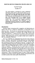 Cover page: Selecting Bicycle Commuting Routes Using GIS