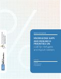 Cover page: Knowledge Gaps and Research Priorities on LGBTQI+ Refugees and Asylum Seekers