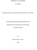 Cover page: Defining the sequence requirements for Xist function in X inactivation