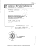 Cover page: Methodology and Assumptions for Evaluating Heating and Cooling Energy Requirements in New Single-Family Residential Buildings. Technical Support Document for the Pear Microcomputer Program