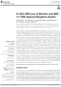 Cover page: In Vitro Efficacy of Ebselen and BAY 11-7082 Against Naegleria fowleri