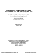 Cover page: Task/ambient conditioning systems: Engineering and application guidelines