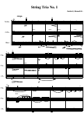 Cover page: String Trio No.1