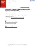 Cover page: Participatory modelling and development practice: artisanal fishers in Nicaragua