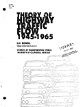 Cover page: Theory of highway traffic flow: 1945 to 1965