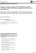 Cover page: Erratum to: Imaging correlates for the 2016 update on WHO classification of grade II/III gliomas: implications for IDH, 1p/19q and ATRX status