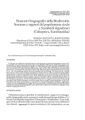 Cover page: Parametri biogeografici della Biodiversita'. Struttura e rapporti del popolamento siculo a Scarabeidi degradatori (Coleoptera, Scarabaeoidea)