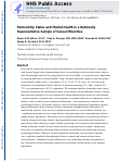 Cover page: Partnership Status and Mental Health in a Nationally Representative Sample of Sexual Minorities