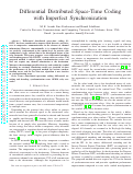 Cover page: Differential Distributed Space-Time Coding with Imperfect Synchronization