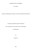 Cover page: Analysis and Management of Plaques on Intraoral Artificial Dental Materials