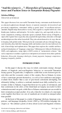 Cover page: “And the winner is…”:  Hierarchies of language competence and fashion sense in Tanzanian beauty pageants