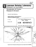 Cover page: Optical and Power Characteristics of Synchrotron Radiation Sources