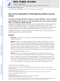 Cover page: Race and Sex Disparities in Prehospital Recognition of Acute Stroke