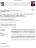 Cover page: Attention/vigilance in schizophrenia: Performance results from a large multi-site study of the Consortium on the Genetics of Schizophrenia (COGS)