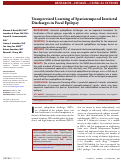 Cover page: Unsupervised Learning of Spatiotemporal Interictal Discharges in Focal Epilepsy