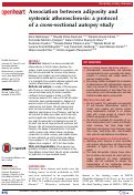 Cover page: Association between adiposity and systemic atherosclerosis: a protocol of a cross-sectional autopsy study