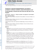 Cover page: Frequency of reported methamphetamine use linked to prevalence of clinical conditions, sexual risk behaviors, and social adversity in diverse men who have sex with men in Los Angeles