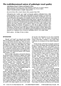 Cover page: The multidimensional nature of pathologic vocal quality.