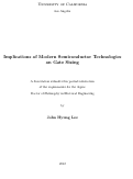 Cover page: Implications of Modern Semiconductor Technologies on Gate Sizing