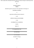 Cover page: The Cosumnes River Watershed After the Caldor Fire: Dissolved Organic Carbon Export from 2021-2024