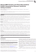 Cover page: Human Milk Proteins and Their Glycosylation Exhibit Quantitative Dynamic Variations during Lactation.