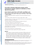 Cover page: Association of baseline inflammatory markers and the development of negative symptoms in individuals at clinical high risk for psychosis.