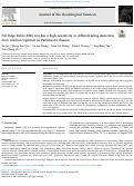 Cover page: Fist-Edge-Palm (FEP) test has a high sensitivity in differentiating dementia from normal cognition in Parkinson's disease